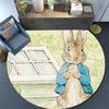 Tappeto Rotondo Peter Rabbit, Tappeto per Soggiorno Camera da Letto Divano Sala Giochi Decorazione, Tappetino Antiscivolo