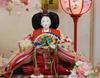 Hina Doll Case Decoration Hina Doll Made by Fujio Shining Hina Wood Grain Acrylic Case Decoration 2526-2B