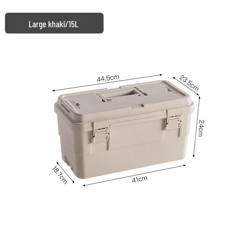 Multi-Layer Tool Storage Box for Gardening, Painting, and Hardware