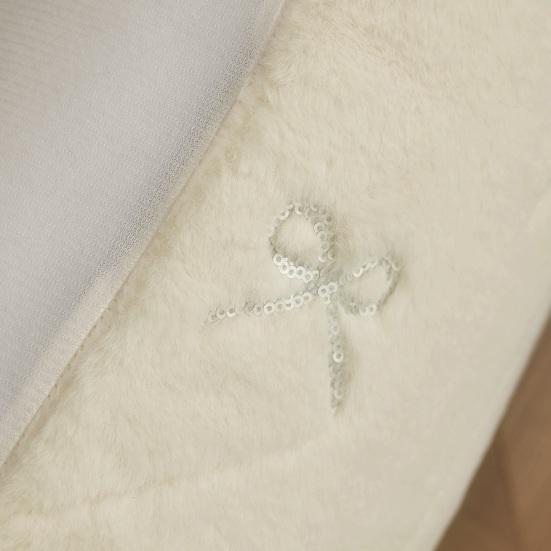 Throw Pillowcase Bowknot Pattern Hidden Zipper Wrinkle Resistant Pillow Cover Bedroom Living Room Sofa