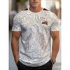 Men's Fashion 3D Printed Men's T-Shirt Round Neck Short Sleeve Trendy Street Wear