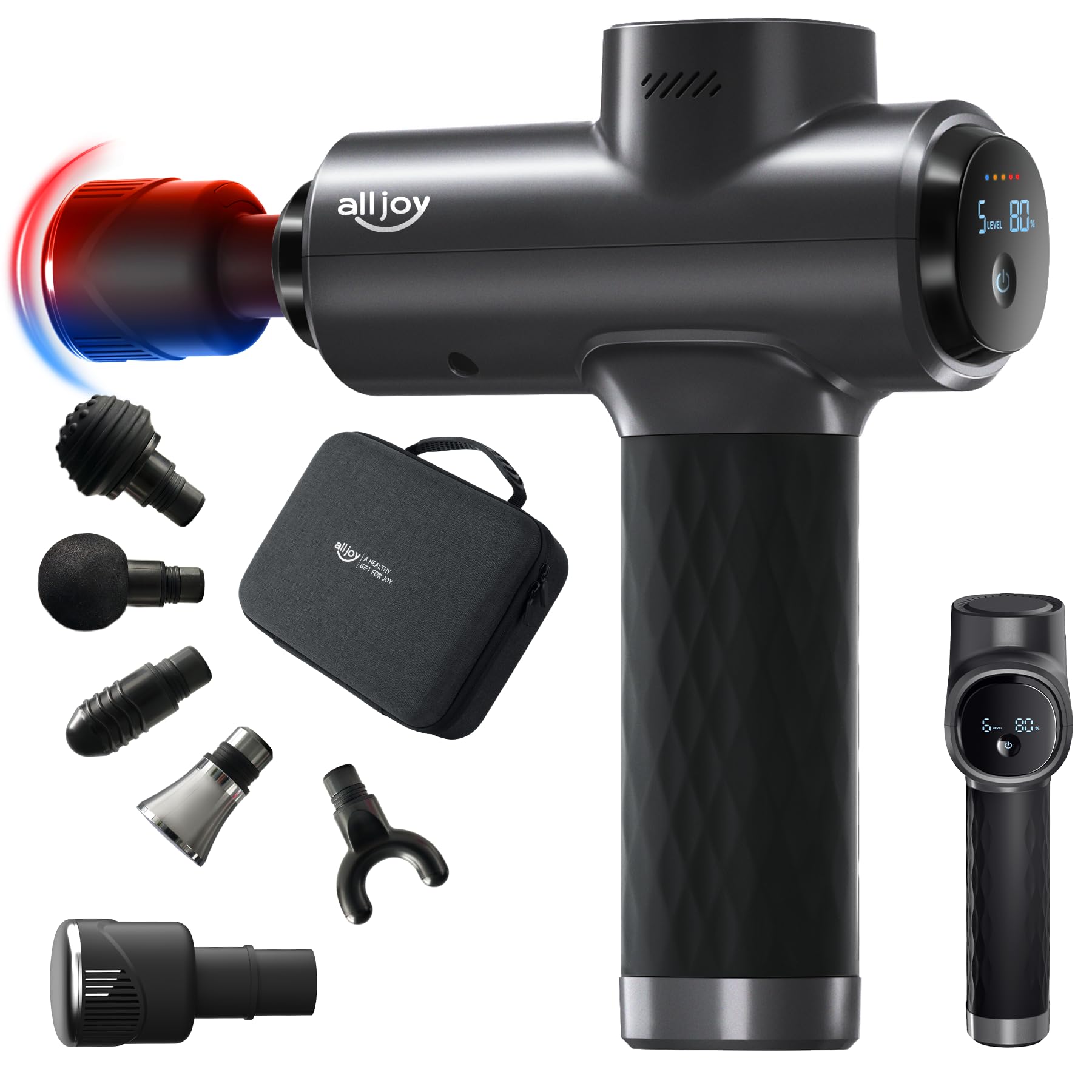 

Myofascial Release Powerful 14mm Amplitude with Hot and Cold Handheld Up to 3200 Times per High Maximum Pressure Capacity of Ideal for Fitness Deep чёрный