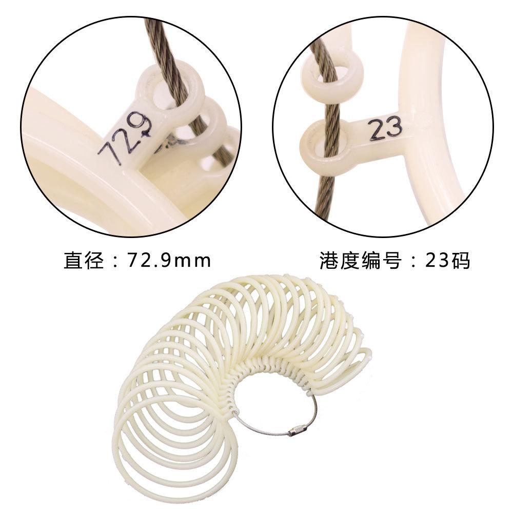 Kunststoff Armband Ring Handgelenkmesswerkzeug Ringfinger Messung Armbandgröße