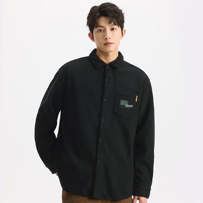 Mark Fairwhale Men's American Retro Plus Velvet Corduroy Shirt