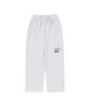 CARGOBROS Lettering Semi-Wide Sweatpants (Light Grey)