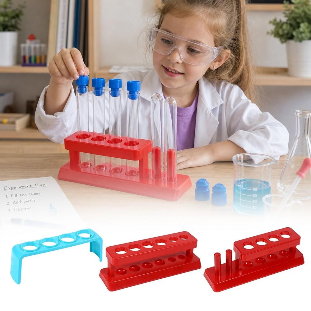 Practical Test Tube Rack Plastic Test Tube Holder Multi Purpose Experiment Shelf  Lab Supply