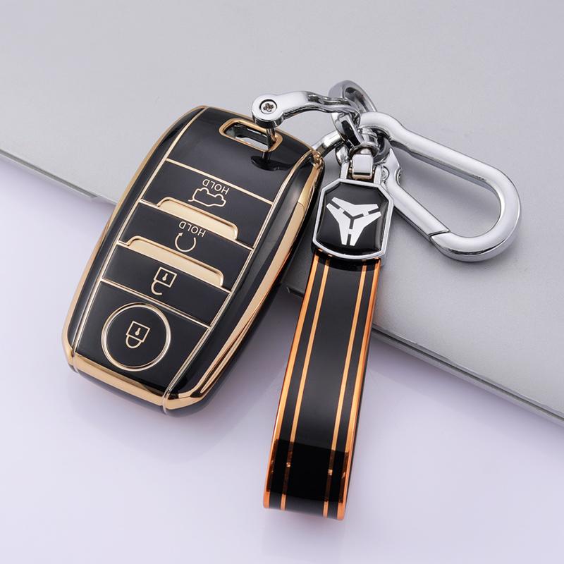 3Buttons TPU Car Key Cover Case Holder For Kia KX3 KX5 K3S RIO Ceed Cerato Auto Shell Fob For Kia Optima Sorento Niro Soul