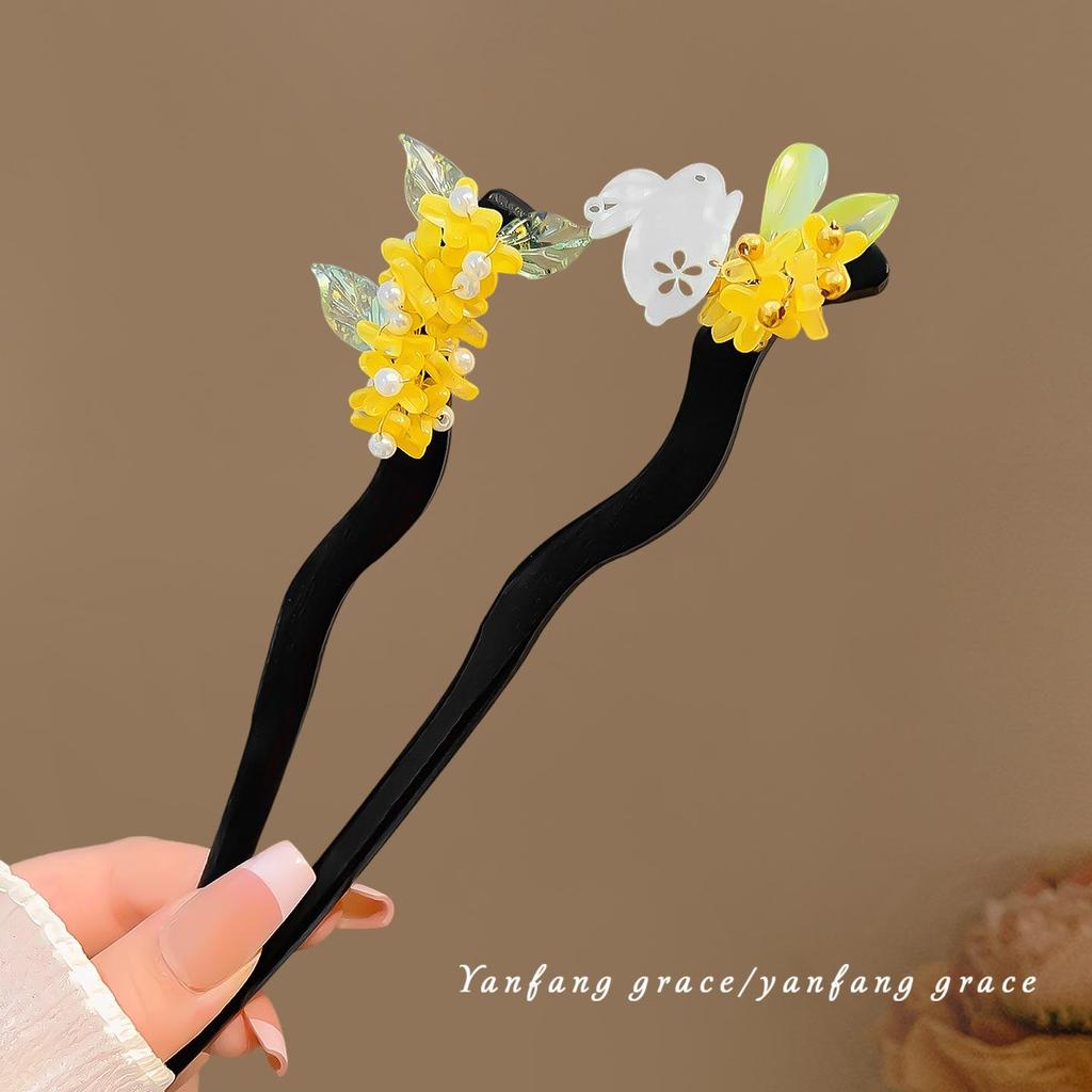 2026 Retro Tassel Wood Hairpin for Hanfu & Qipao