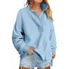 Women's Fashionable Long-sleeved Pullover And Solid-color Sweatshirt