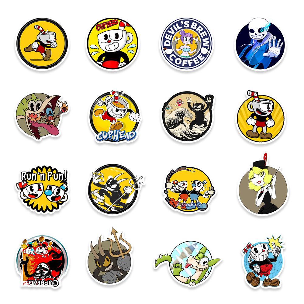 50 Game Graffiti Stickers Hand with Laptop Mobile Phone Water Cup Decoration Creative Stickers Personality