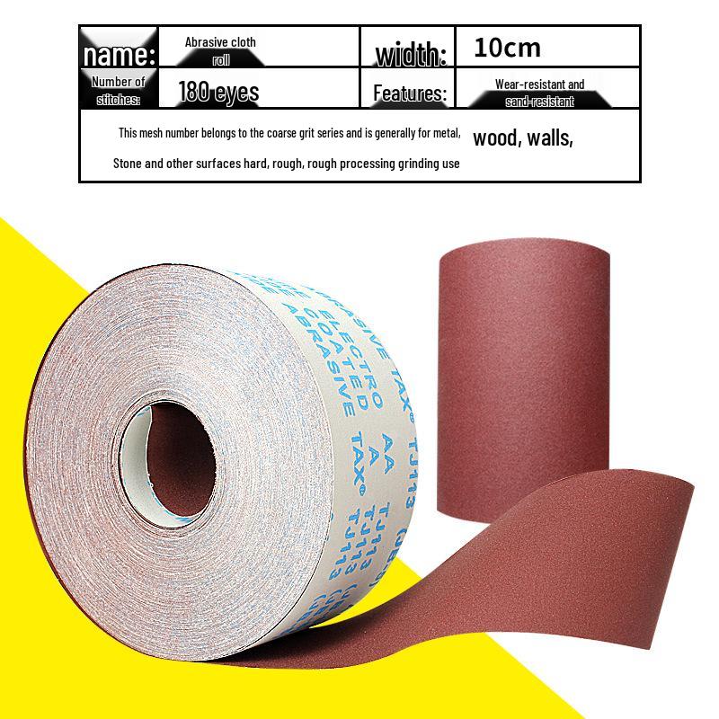 800 Grit Tearable Sanding Belt Roll for Woodworking, Metal, and Walls
