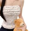 #Summer New Sweet and Spicy Polka Dot Printing Tube Top Slim and Thin Women's One-piece Top with Chest Pad