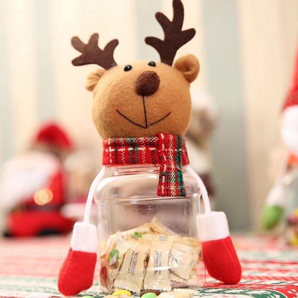 Friends Child Kid Christmas Flannel Candy Jar Storage Bottle Sweet Gift