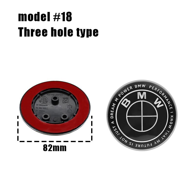 82/74MM Motorhauben-Emblem Kofferraum Heck-Plakette Logo Für BMW E46 E90 F30 F10 F20 G20 E87 E60 E63 F01 F02 G14 E83 X5 Autozubehör
