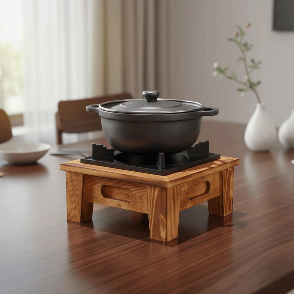 Holzrahmen Grill Ofen Ofen Aluminium Zink Zinklegierung Holzkohle Ofen Herd Camping Ofen Herd Restaurant