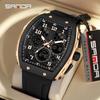 Sanda Brand's New Electronic Watch Digital Multifunctional Fashion Trend Men's Watch Silicone Waterproof Alarm Clock Men