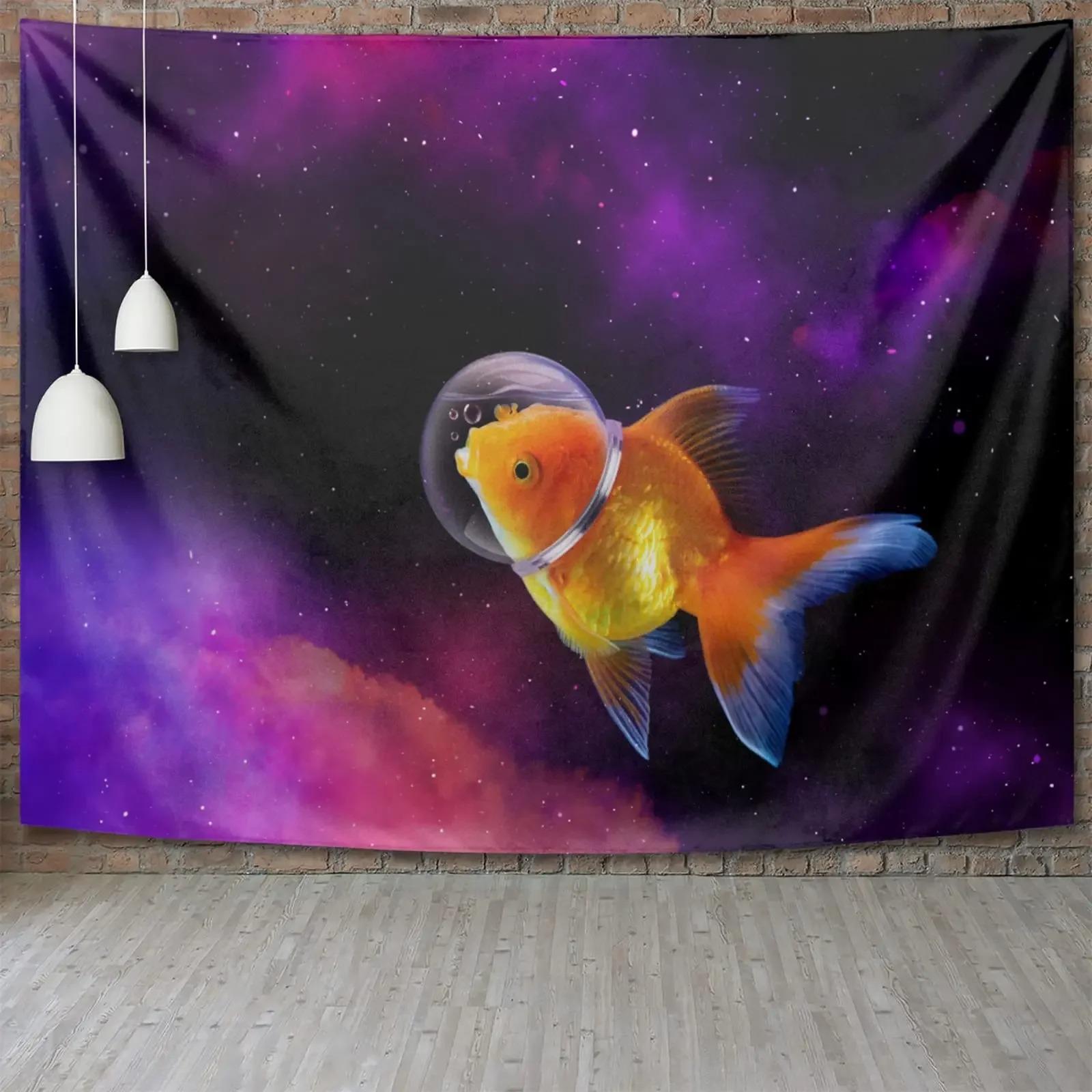 

Домашние рыбки гобелен украшение офиса гостиная домашний настенный гобелен 100x75cm