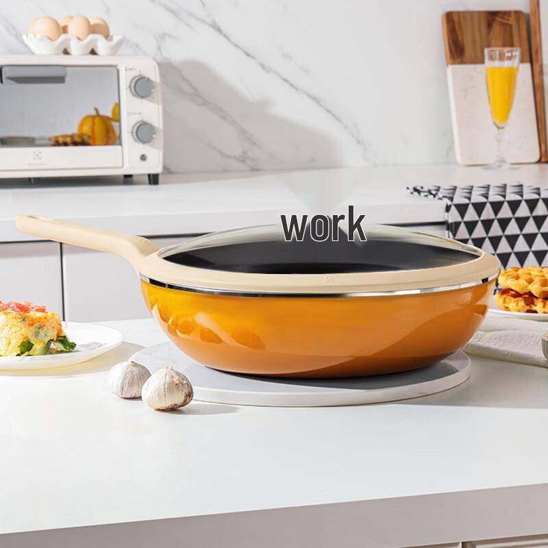 GLASSLOCK Titanium Non-stick Enamel Wok