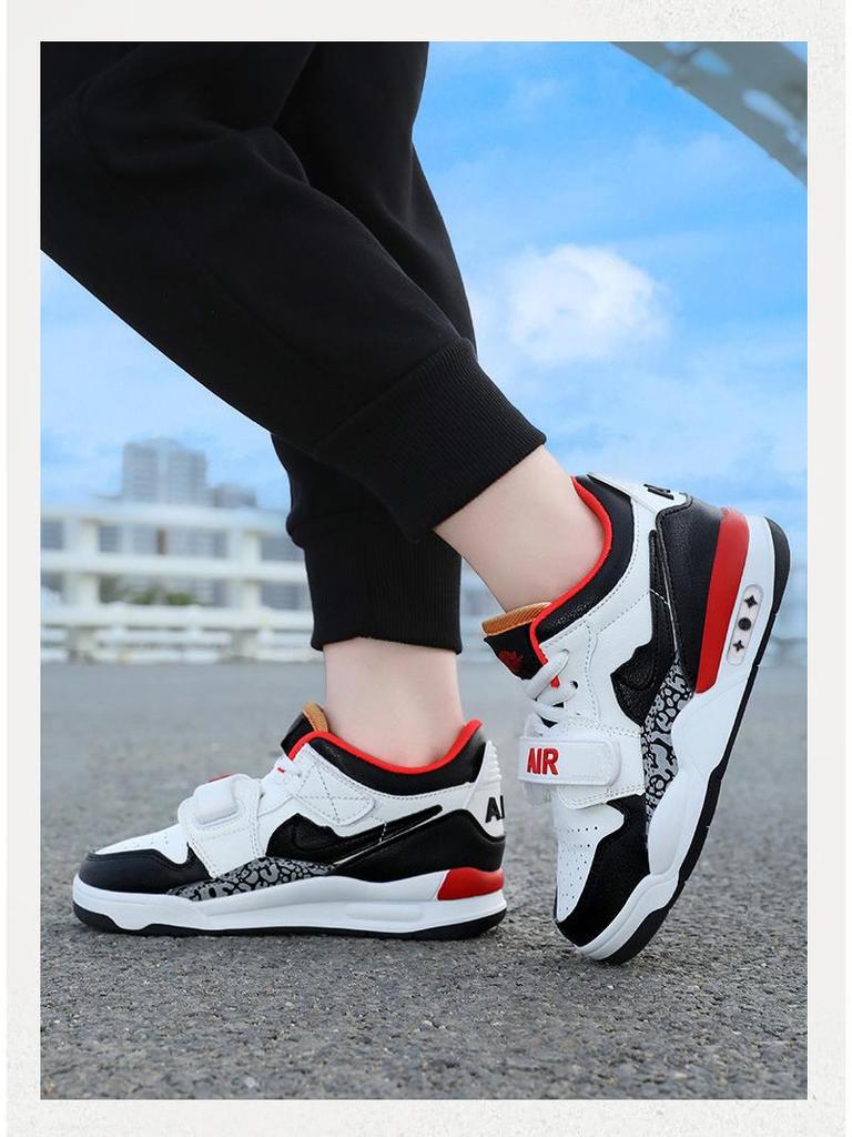 Sneakers Basse Casual Impermeabili in Pelle da Ragazzo Autunno 2025