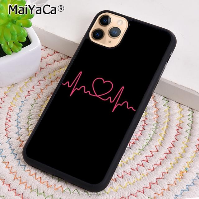 MaiYaCa NurSE Medical Medicine Health Heart Stethoscope Phone Case Cover For iPhone 17 Air 16 16e 15 plus 11 12 13 14 pro max