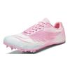 Professional Track And Field Spikes For Women Pink Gradient Wing Design Sprint Shoes Lightweight Breathable Athletic Training