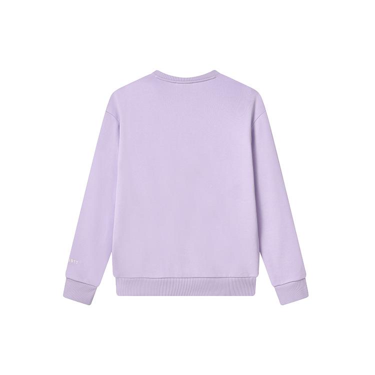 FILA Sweatshirts Unisex Light Xi Purple Crew Neck Thickened Regular F51U249299FVT