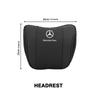 MWAY1 Car Headrest Set Leather Waist Support Memory Neck Protective For Mercedes Benz W202 W212 W126 W140 W168 W177 CLS GLE GLC GLS