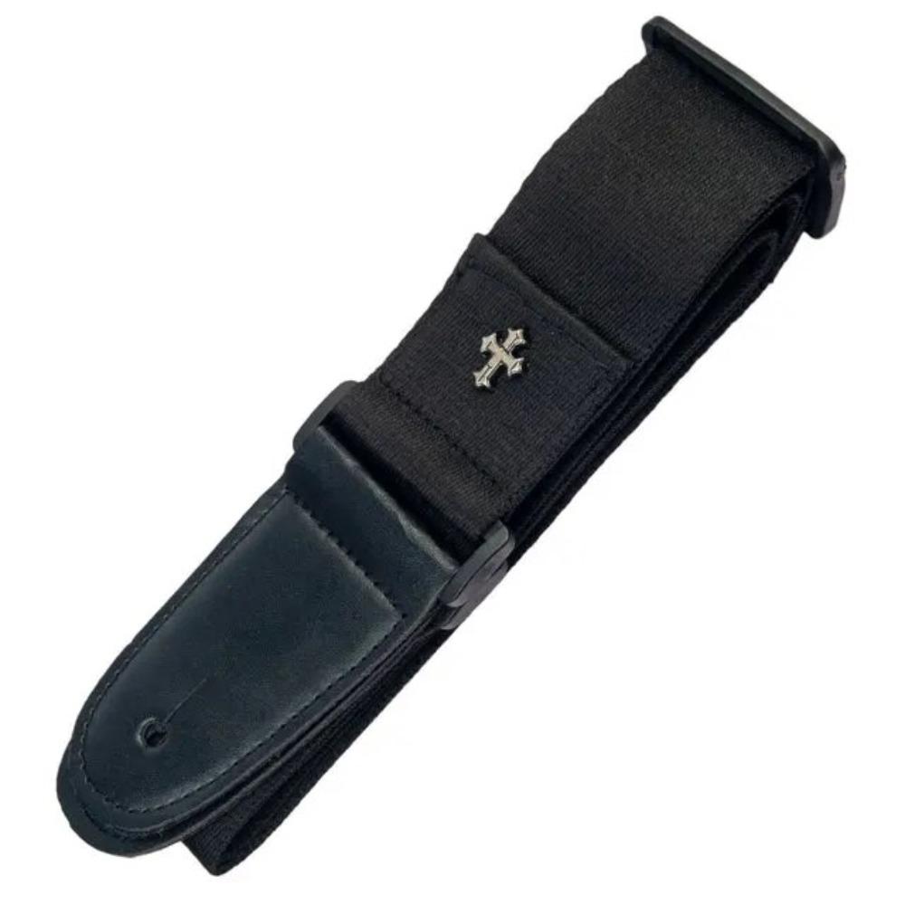 

Регулируемый по длине ремень для электрогитары, перекрестный ремень, ремень для фолк-гитары, ремень для укулеле, живое выступление чёрный