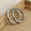 Fashion Silver Color Metal Carving Sun and Moon Hoop Earrings for Women Party Engagement Wedding Earrings Jewelry