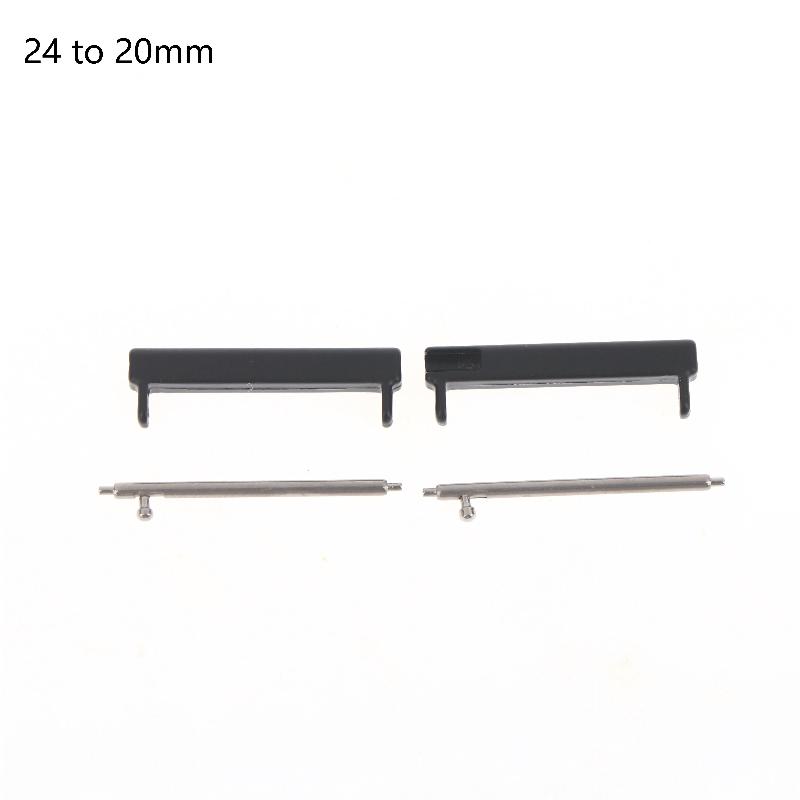 1 Para adapterów do opaski na nadgarstek 24 mm na 22 mm/20 mm do smartwatcha 7/9/D5I Akcesoria Złącze zamienne do smartwatcha