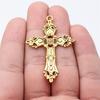 Large Crosses Detailed Religious Charm Antique Bronze Zinc Alloy Jewelry Making Supplies Necklace Making DIY Charms