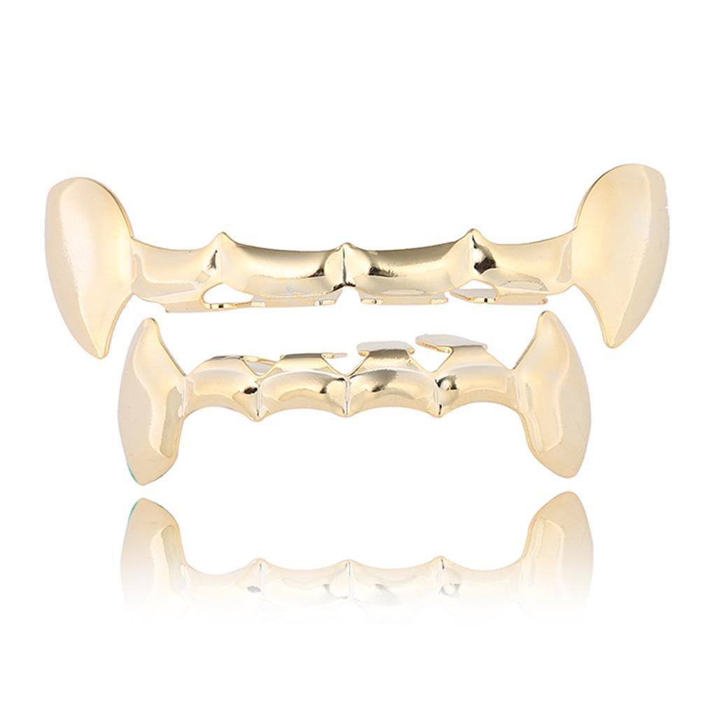 Trendy Hip Hop Grillz: Multi-Specification Hollow Pattern Six Teeth Jewelry