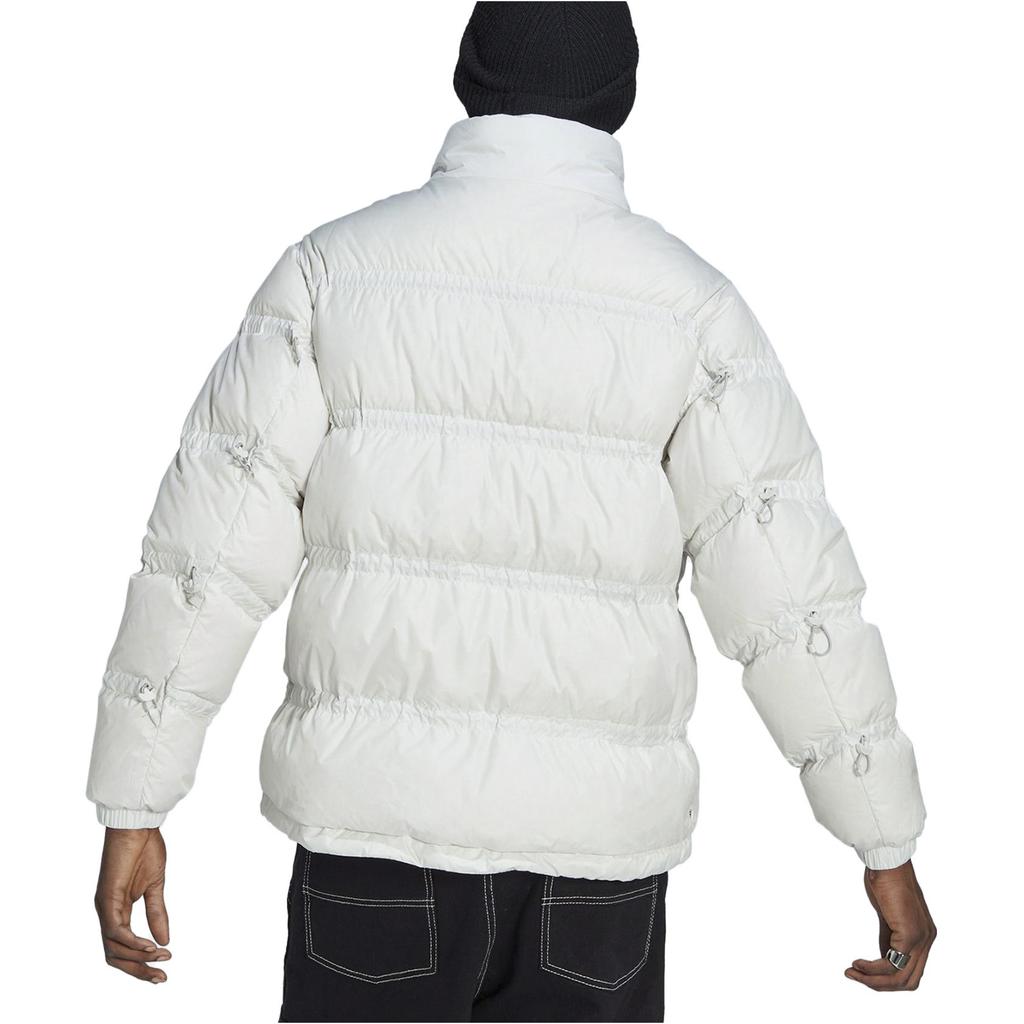Adidas Originals Solid Color Quilted Stand Collar Down Jacket Men Outerwear White HL6786