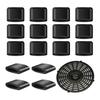 10Pcs Silicone Air Fryer Rubber Bumpers Replacement Detachable Air Fryer Protection Cover Anti-Scratch BBQ Pan Tray Rubber