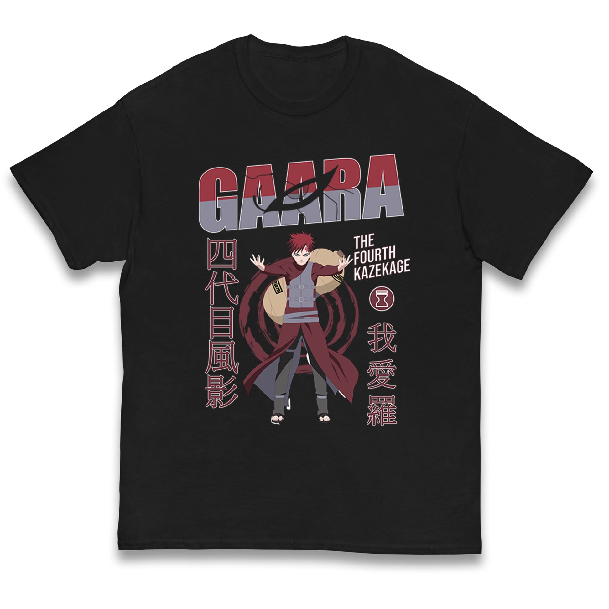 Naruto Shippuden kids T Shirt Gaara The Fourth Kazekage Top 150