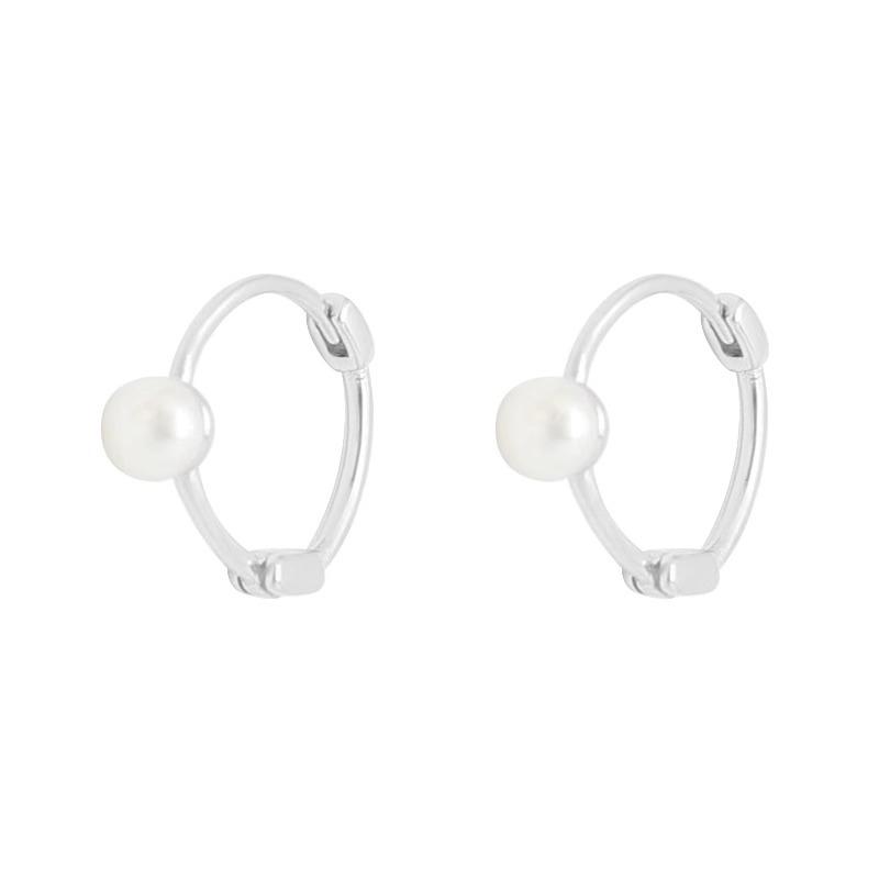 Simple Sweet Pearl Earrings Female Design Sense of Raising The Ear Holes Ear Bone Nail Temperament Ear Buckle Compact Earrings