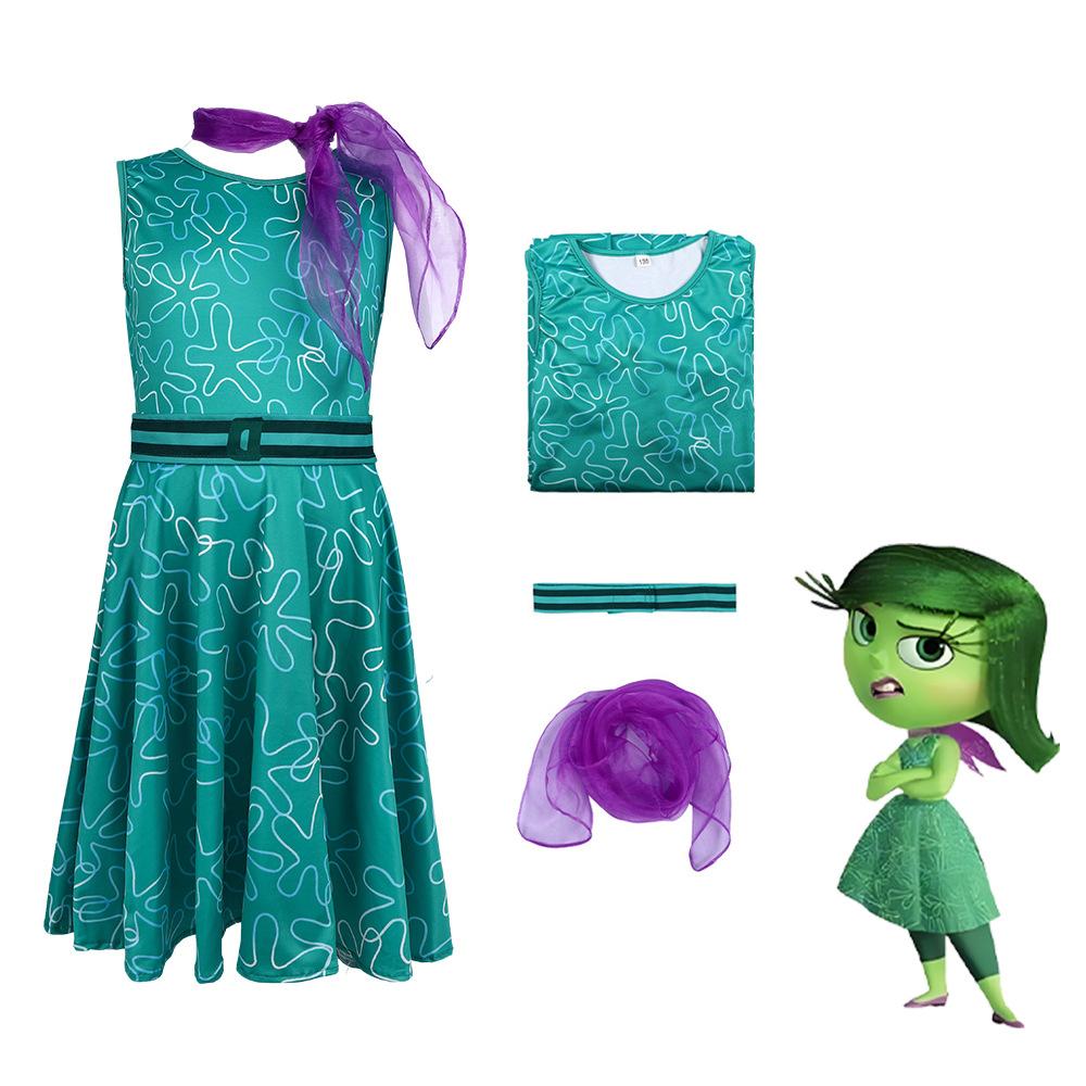 Anime Movie Inside out 2 Joy Cospaly Costume Envy Anxiety Ennui Cos Outfits Ideal For Adult Children Halloween Stage Performance Costume