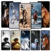 Animal Horse Phone Case For Xiaomi Redmi Note 14 13 5G 10 11 12 Pro Plus 4G 14C 13C 12C 10C Black Cover