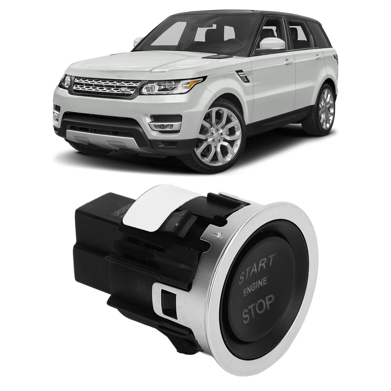 Start Stop Ignition Switch Button, Delicate Crafts LR070381 Start Stop Button Switch 5 Pins for for Sport L494