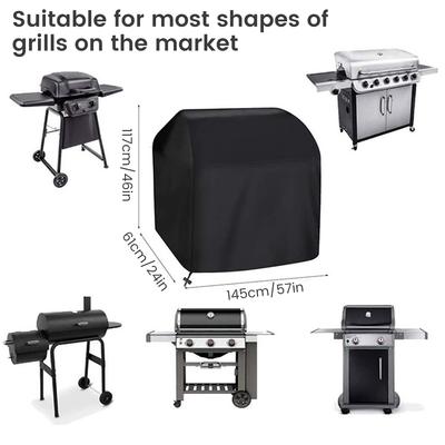 BBQ-Grill-Abdeckung, 210D Oxford-Gewebe, langlebige Barbecue-Grill-Abdeckung, strapazierfähige, wasserdichte und staubdichte Grill-Abdeckung für den Garten im Freien