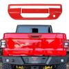 Tailgate Door Handle Panel Cover Trim for Jeep Gladiator JT +Red Accessories