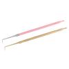 2pcs B6 Lash Perm Lift Tools Curved Tip Short Comb Stainless Steel Lash Separation Rod