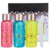Body Glitter Gel Waterproof Glitter Gel Makeup Set Body Glitter Gel Sequin Glitter Eyeshadow Glitter Body Gel for and Parties Set, Kit, 3-Color Gel,