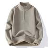 Men S Autumn Winter Fleece Thick Half Zip Pullover Sweatshirt