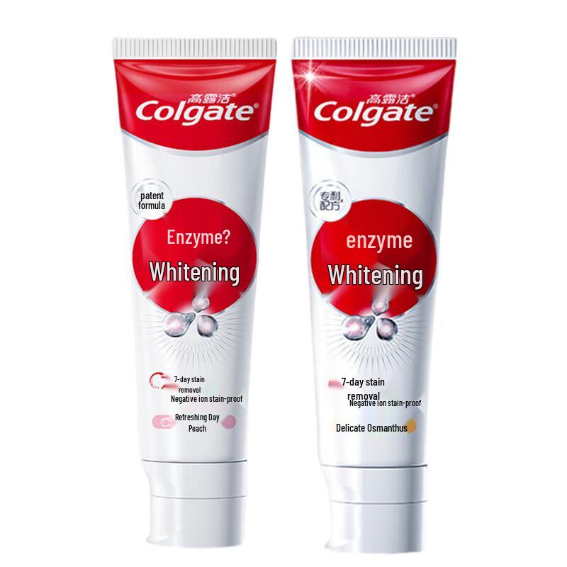 

Colgate Enzyme Whitening Toothpaste 120g x 2 (Peach & Osmanthus)