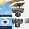 V380 Solar PTZ Outdoor Multi-Lens Surveillance Camera