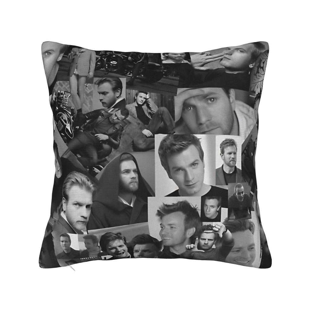 Ewan McGregor jako Ježíš Veselé Velikonoce Povlak na polštář Měkký povlak na polštář Potah na polštář Retro Trendy povlaky na polštář do obývacího pokoje Židle