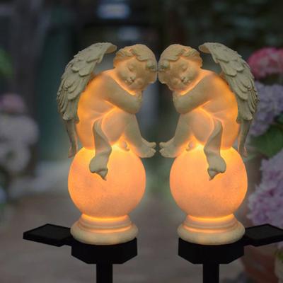 Solar Angel Stake Light Beautifully Crafted Outdoor Garden Decor Waterproof Fade-Resistant Garden Light