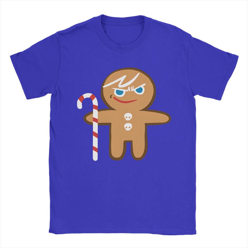 Унисекс футболка Cookies Run Kingdom Винтажная 100% хлопок Футболка с коротким рукавом GingerBrave Футболки Топы с круглым вырезом Идея для подарка