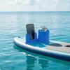 Cup Holder with Phone Lightweight Paddle Board Mount LowProfile for Paddleboarders Blue